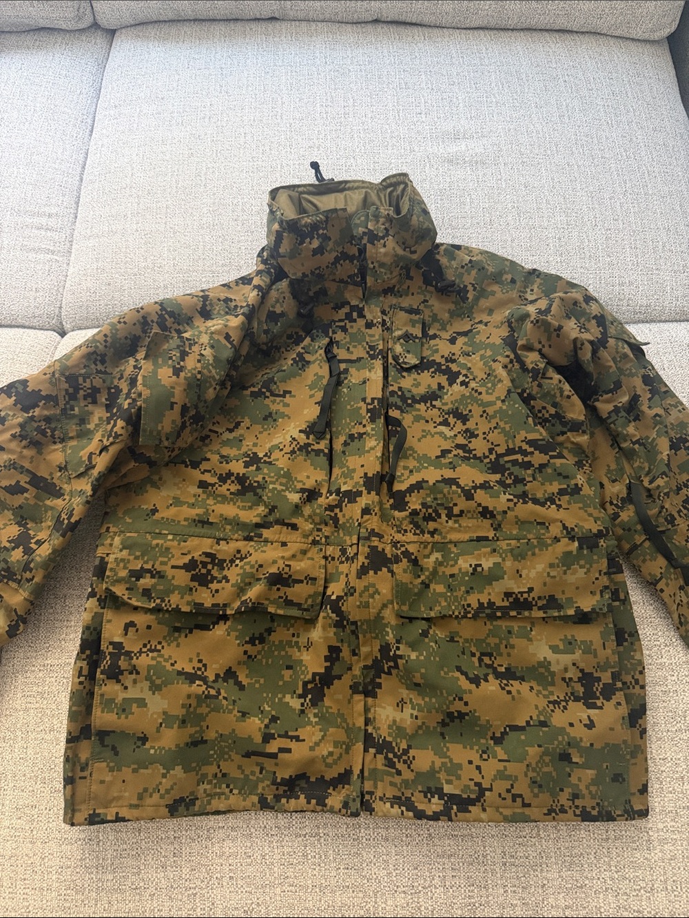 Men's Military Field Jacket in Woodland Camouflage-USMC